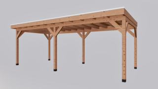 Douglas overkapping, 302 x 735 cm Verando, Pure